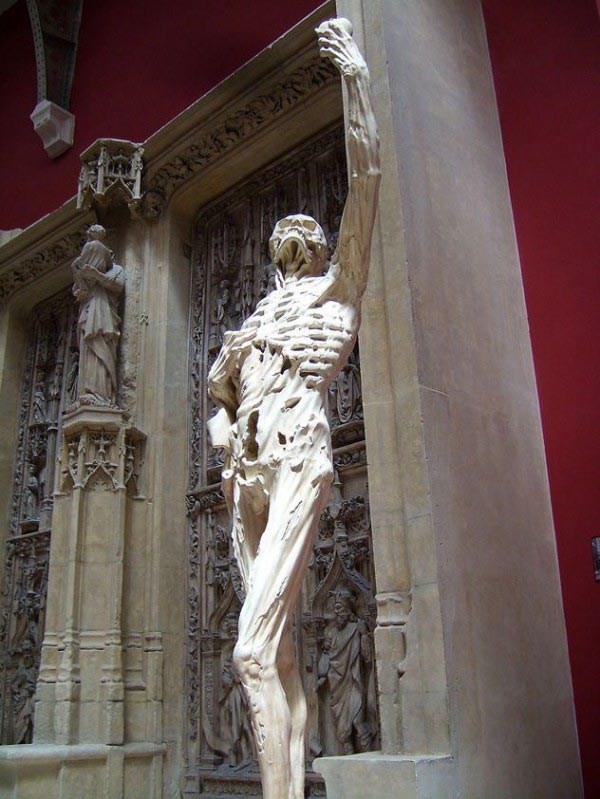 Tượng René de Chalon, hoàng tử xứ Orange, đặt tại nhà thờ Saint-Étienne ở Bar-le-Duc, Pháp. Thay vì hình ảnh oai phong lẫm liệt thường thấy của các hoàng tử, bức tượng này lại có dạng xác đang phân hủy, gần như chỉ còn trơ xương, một tay ôm ngực, một tay cầm trái tim.